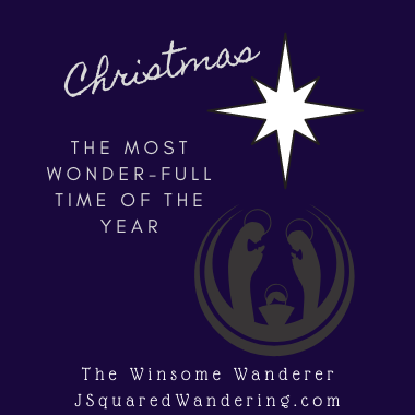 Christmas is the most wonderful time of the year. Star and manger -The Winsome Wanderer JSquaredWandering.com